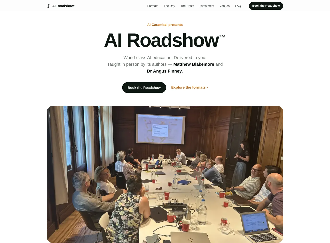 airoadshow.ai: showets hoveddør.